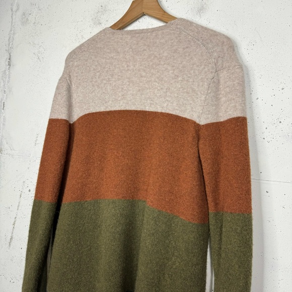 Madewell Kent Colorblock Cardigan Sweater Pull On Fall Cardi Small - Picture 7 of 9